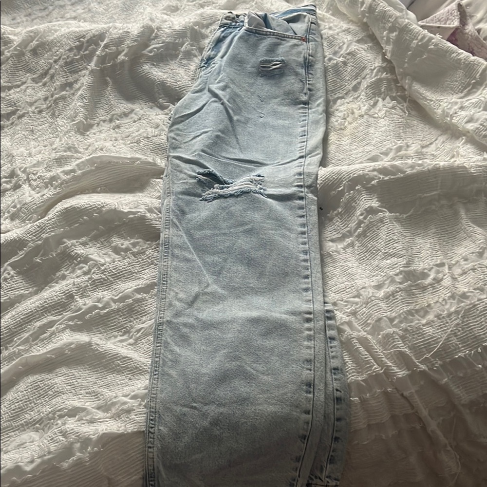 Never work ripped Kittinish jeans